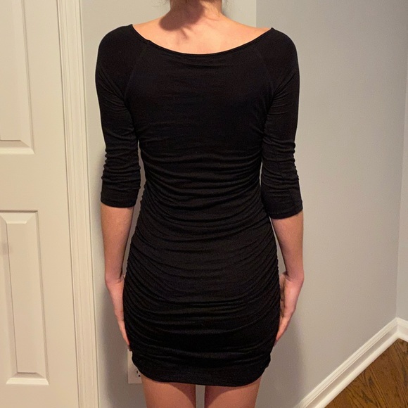Black Mini Dress Quarter length sleeves. - Picture 4 of 4